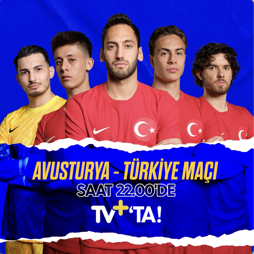 A Milli Futbol Takımımız çeyrek final biletini kazanmak için sahaya çıkıyor! Başarılar #11Delikanlı! 🇹🇷 Avusturya-Türkiye karşılaşmasını TV+’tan izleyin ve bu heyecana ortak olun. ⚽