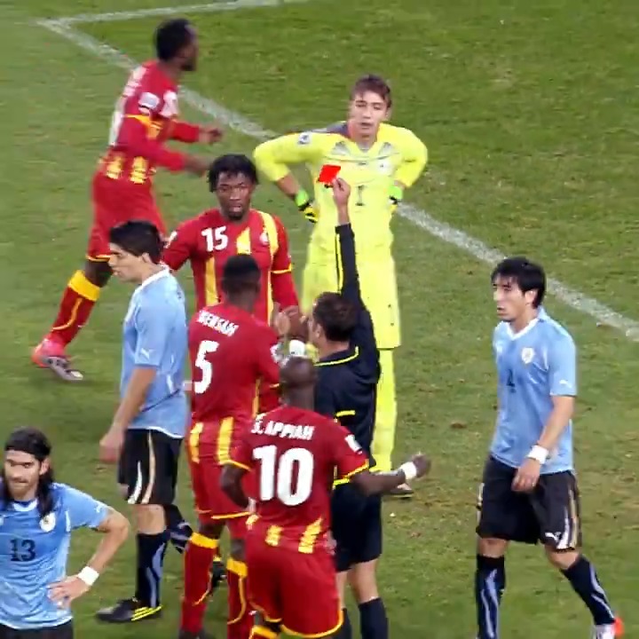 🇺🇾😱🇬🇭 Hace 14 años, Selección Uruguaya y Ghana jugaron uno de los partidos más dramáticos en la historia de la #CopaMundialFIFA.