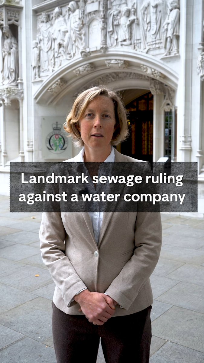 “This is a sensational victory – it gives us stronger legal tools to turn the tide on the sewage scandal and hold water companies to account” Our head of legal, Jennine, was at the Supreme Court today for today’s landmark judgment.