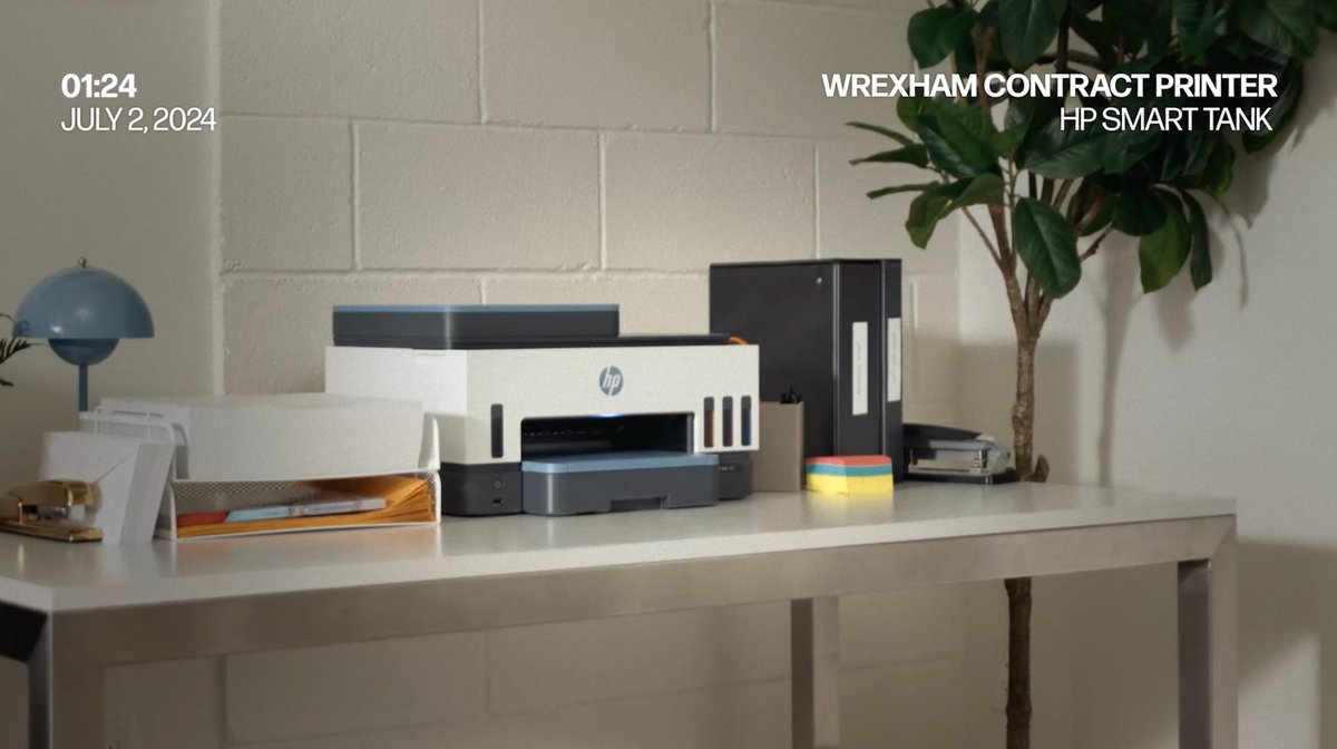 Another day, another Wrexham AFC contract from the HP Smart Tank printer. #HPxWxmAFC