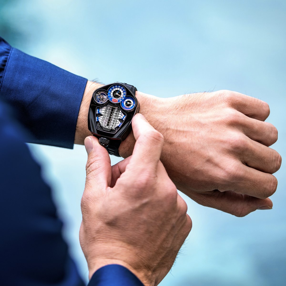 Introducing the Jacob & Co Bugatti Tourbillon: an incomparable timepiece that reinterprets the exquisite design of the BUGATTI TOURBILLON, embodying the same spirit of innovation, craftsmanship and timelessness as a true horological celebration of the new BUGATTI era. #BUGATTI