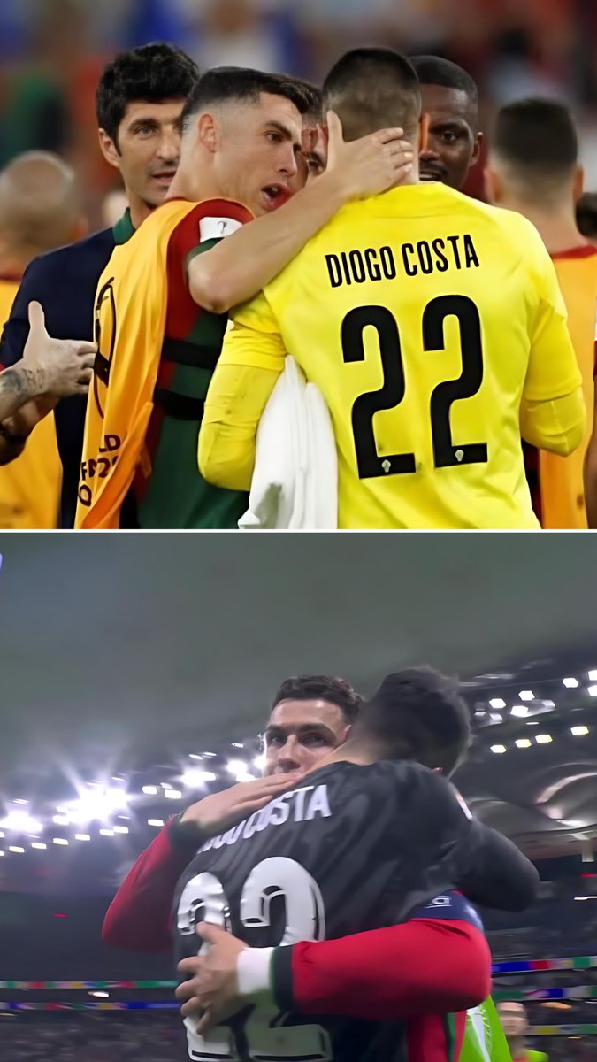 Cristiano Ronaldo was the first person to console Diogo Costa after his mistake at the World Cup and yesterday Costa repaid Ronaldo and Portugal back ❤️