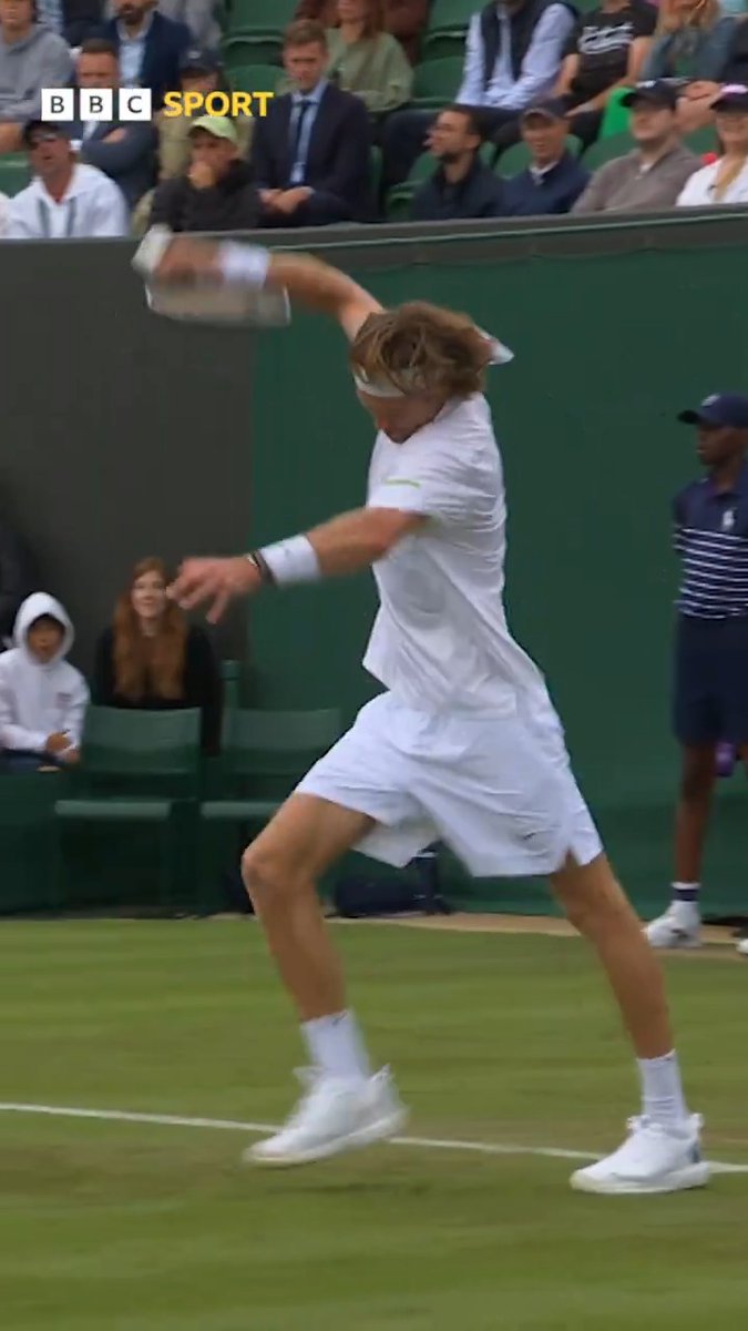OMG! Rublev is RAGING! 🤯 #BBCTennis #Wimbledon