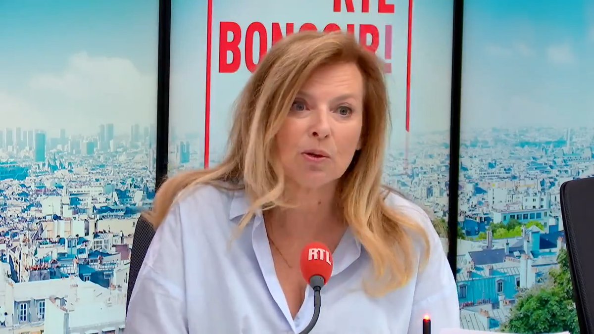 Législatives : "Je n'y crois plus du tout à la majorité absolue du RN (...), on va vers une grosse majorité relative et je pense qu'il ne se passera plus rien à l'Assemblée" Valerie Trierweiler, journaliste à L'Hémicycle, au micro de Julien Sellier et Cyprien Cini dans #RTLBonsoir !