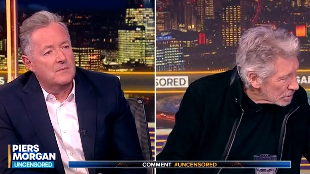 "Roger, Roger... calm down. Don't sink to his level." The Pink Floyd co-founder has a word with himself during his interview with Piers Morgan... Live now - watch more 👇 📺 Roger Waters ✊ | Piers Morgan