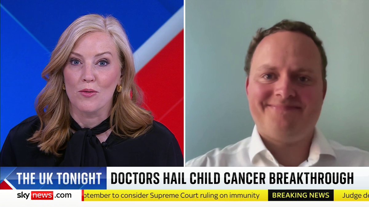 'Whole genome sequencing is special because we can look at the entire genome instead of parts of a genome.' Genome expert Ångus Hodder says 'if we know a child has a less risky form of cancer, we can give them less intensive treatment' #SJUK 📺 Sky 501