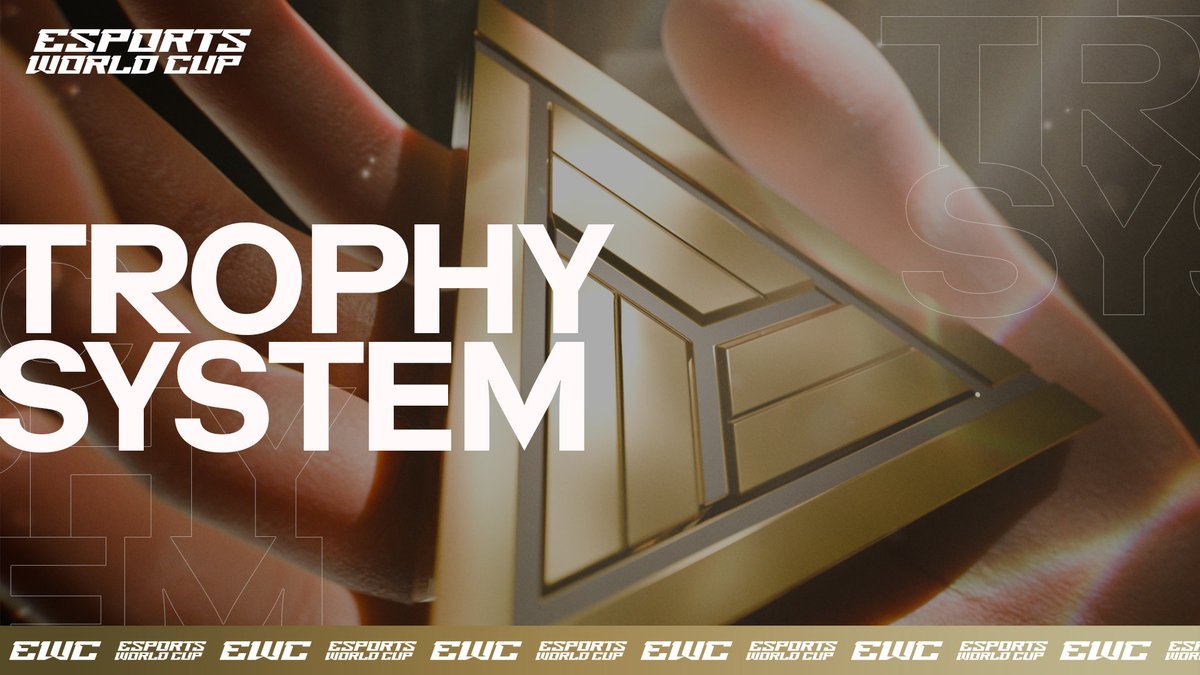 Keys, Game Trophies, Club Championship Trophy, and the Totem. We've got the most unique trophy system esports has ever seen ๐ค #EsportsWorldCup