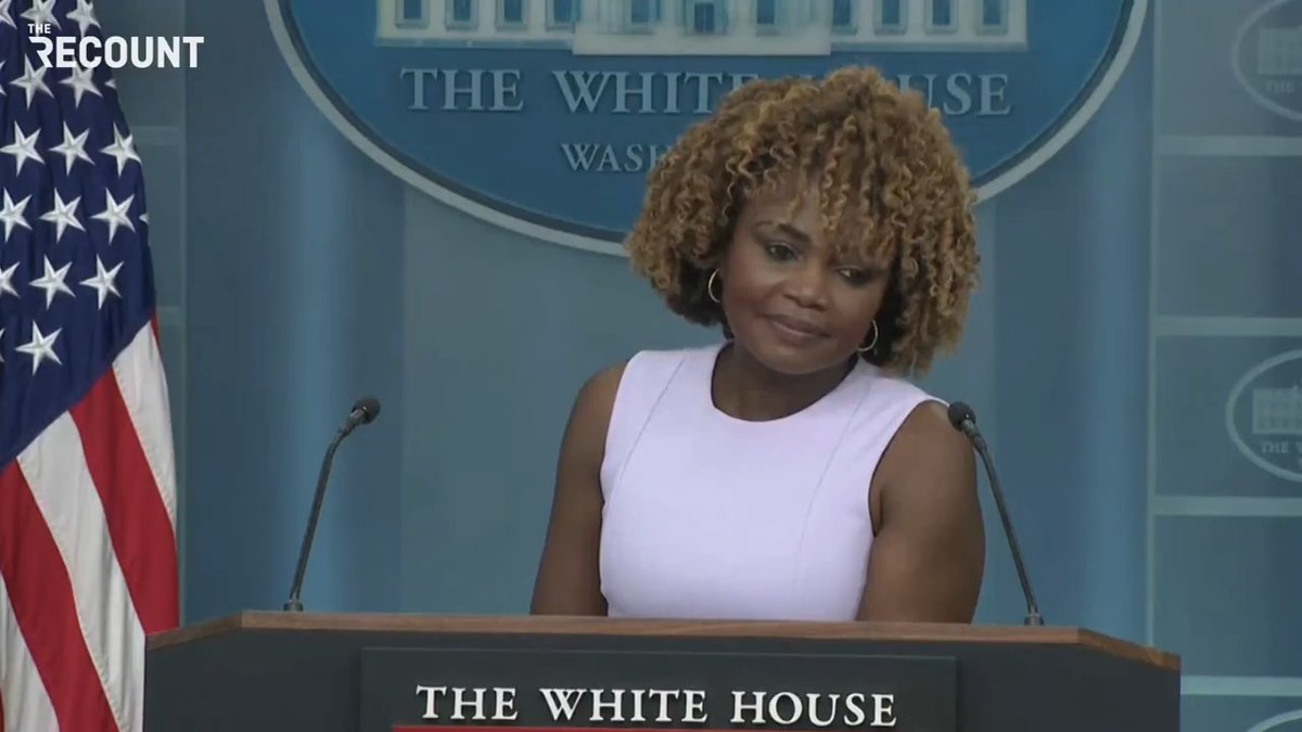 WHAT A GREAT ANSWER!! "Does Biden have Alzheimer's, any form of dementia …. It's a yes or no question." Karine Jean-Pierre: "I have an answer for you. Are you ready for it?… It's a no. And I hope you're asking the other guy the same exact question."