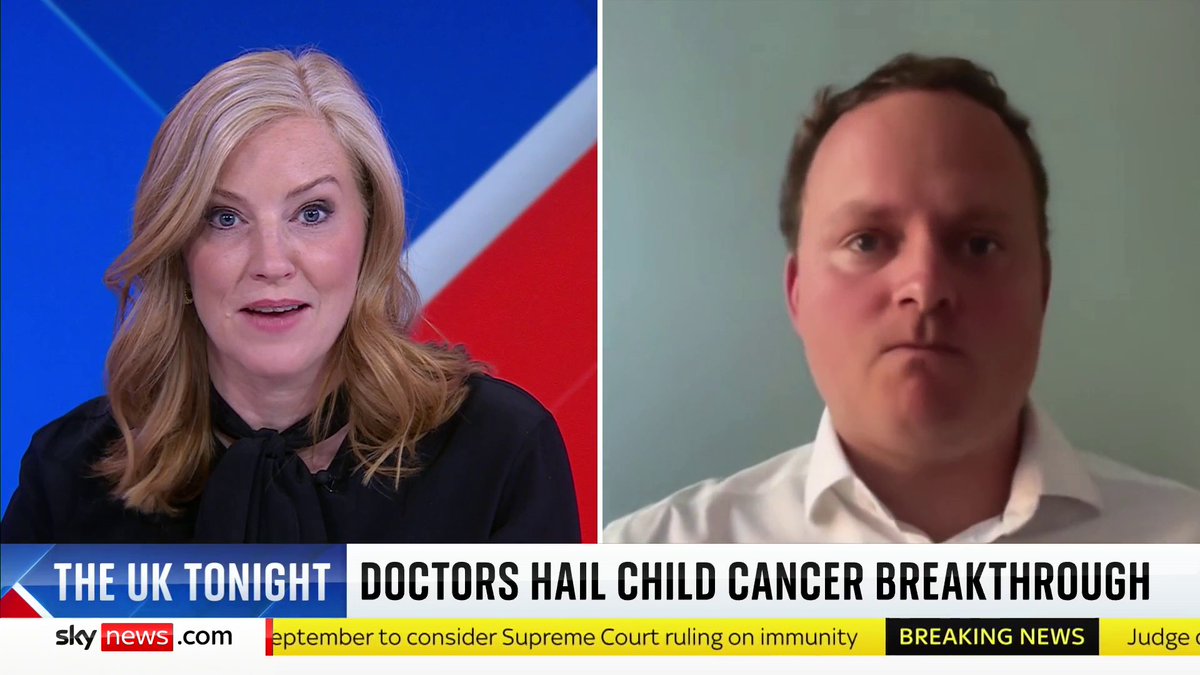 'Genome sequencing gives information about the genome that may be shared with other family members.' Ångus Hodder discusses the child cancer breakthrough research that can help doctors know 'if they need to monitor children and families' #SJUK 📺Sky 501