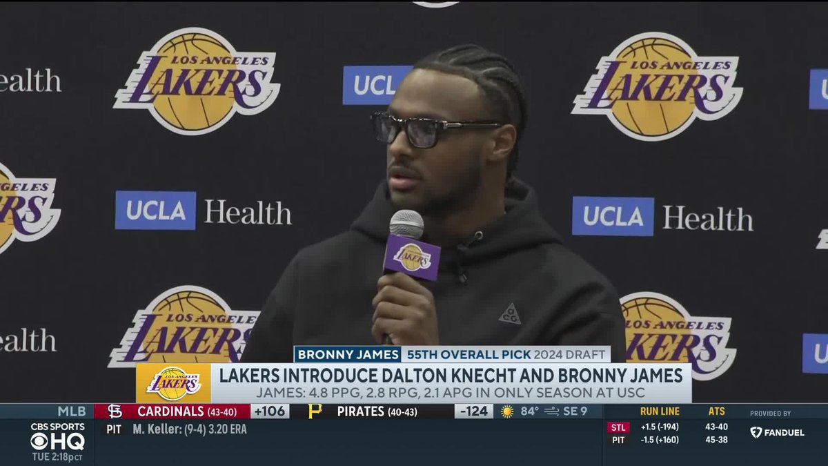 “I never really had a thought about me going to play with my dad” Bronny James has mastered the art of lying much like his father
