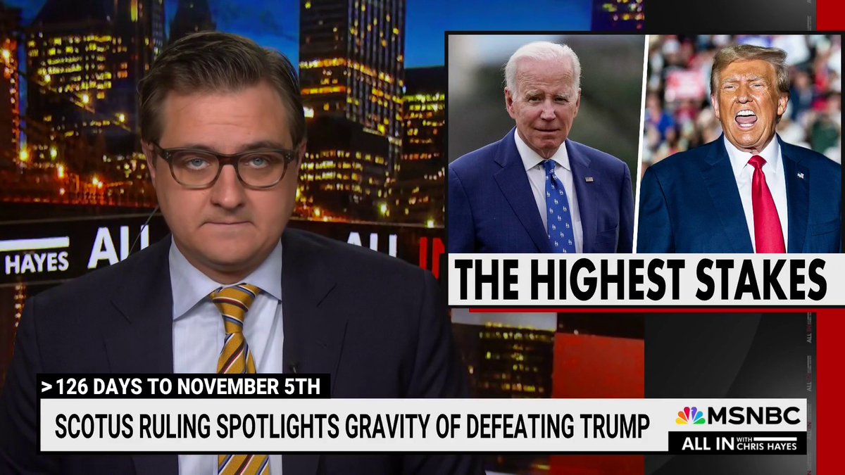 WATCH-- Chris Hayes the Supreme Court’s immunity ruling is “a document that basically does more violence to the foundational principles of the country than anything I have personally ever seen other than January 6th.”