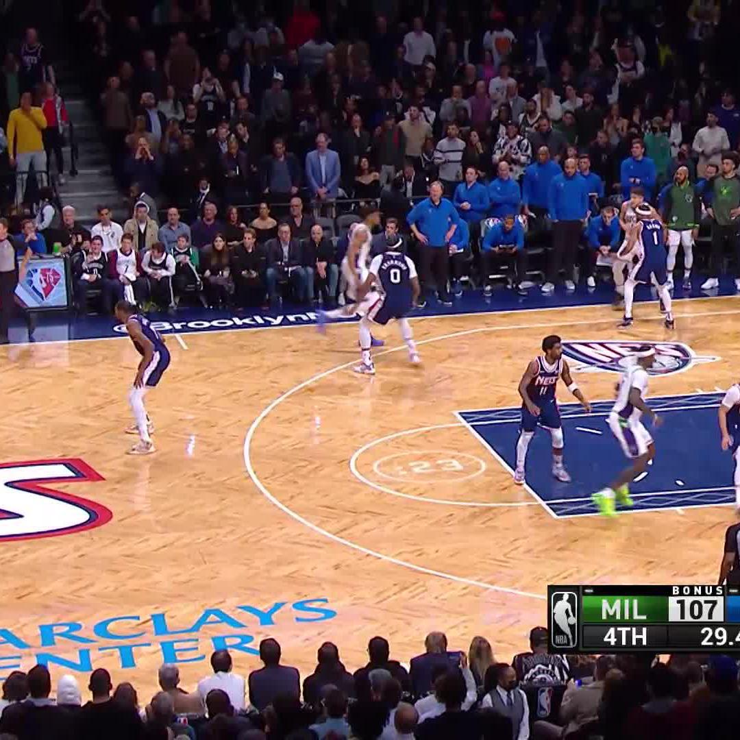 Just a stupidly ridiculous shot to become a franchise leading scorer.