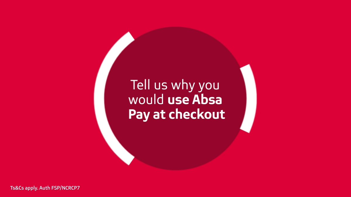 Elevate your story this July! Introducing Absa Pay for safer & faster online payments. 🎊 Tell us why you would choose Absa Pay to clear your online cart. Hint: Reply using #WeDoMoreWednesdays and ❤️. You could WIN 1 of 10 R500 CashSends. #YourStoryMatters