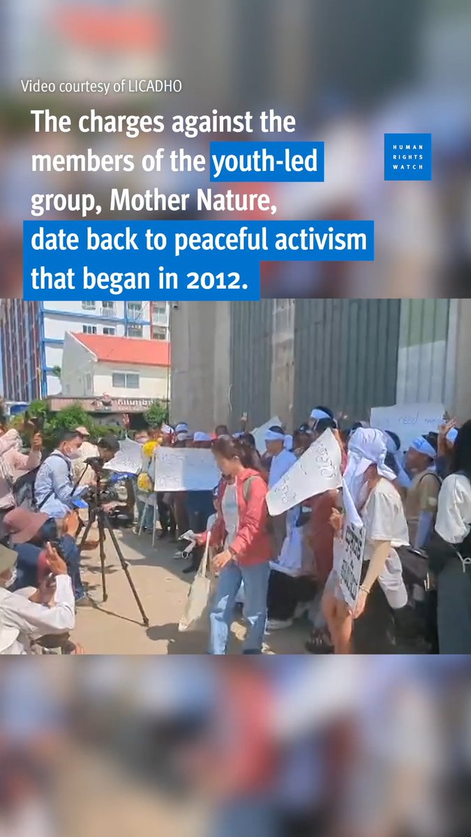 A court in #Cambodia sentenced 10 environmental activists associated with the Mother Nature group to six to eight years in prison. The Cambodian government needs to listen to its environmental activists, instead of jailing them. Those imprisoned should be immediately released.