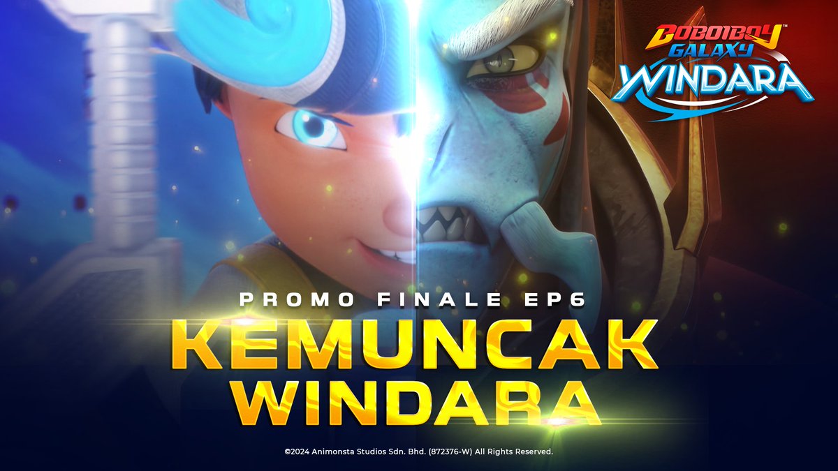 Selepas 13 tahun bersiaran, kemunculan Kuasa Tahap ke-3 yang pertama, #BoBoiBoy Beliung!🌪️