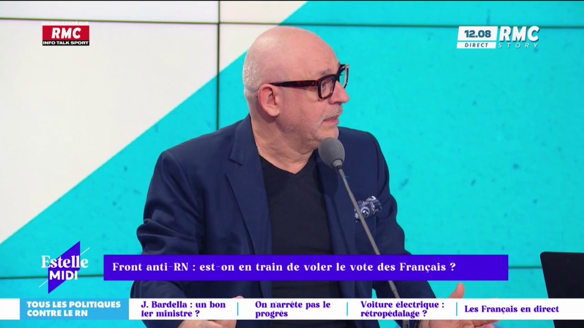 🗳️Front anti-RN : est-on en train de voler le vote des Français ? 🗣️Le coup de gueule de frédéric hermel🇫🇷 : "C'est dingue d'avoir toujours le mot "démocratie" à la bouche et de ne pas accepter le résultat des élections !" #EstelleMidi