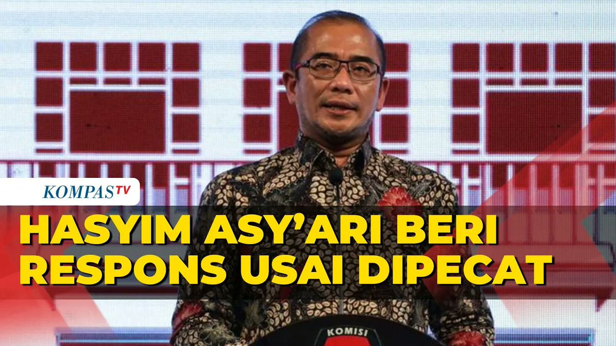 Ketua KPU Hasyim Asy'ari memberikan tanggapan usai dirinya dipecat oleh DKPP hari ini (03/07/2024) terkait kasus asusila. Simak selengkapnya dalam video berikut dan dapatkan informasi terbaru lainnya hanya di atau Kanal Youtube KompasTV