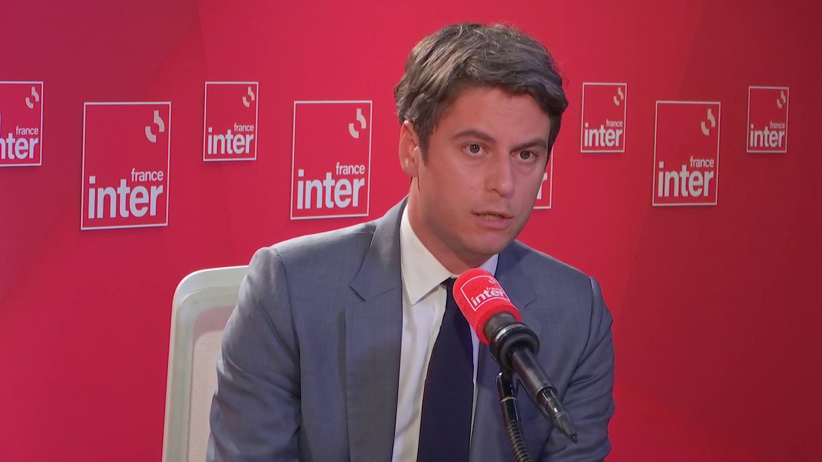 🔴Gabriel Attal :"Ce que je veux redire aux Français, c'est que l'extrême droite ne changerait pas leur vie, elle l'appauvrirait, c'est un projet de division. L'économie Française irait tout simplement droit dans le mur" #macrenchon #législatives2024📷
