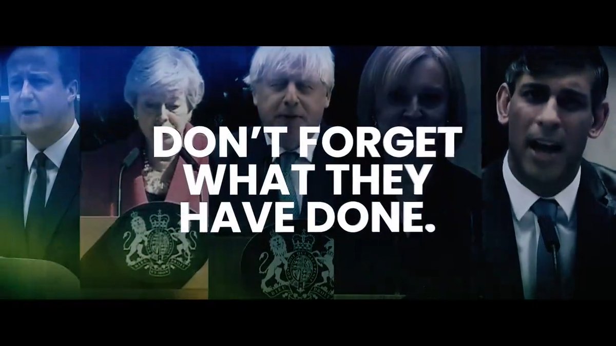Don't forget. Tomorrow, vote for change with Labour.