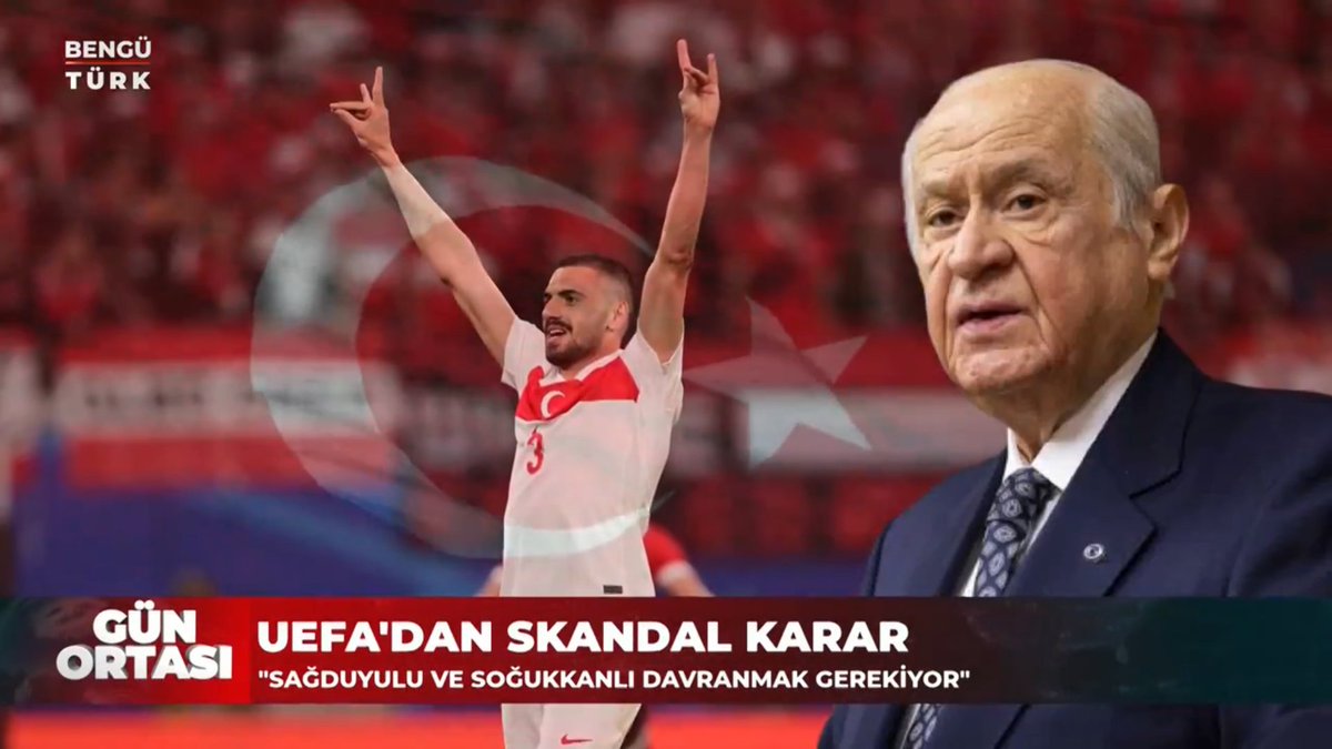 Merih evladımızın fileleri havalandırmasını müteakiben yaptığı Bozkurt işareti Türk milletinin dünyaya mesajı olup UEFA’nın bu kapsamda soruşturma başlatması hem maksatlı hem de son günlerde tehlikeli şekilde mesafe alan zincirleme provokasyonların bir ara istasyonudur.