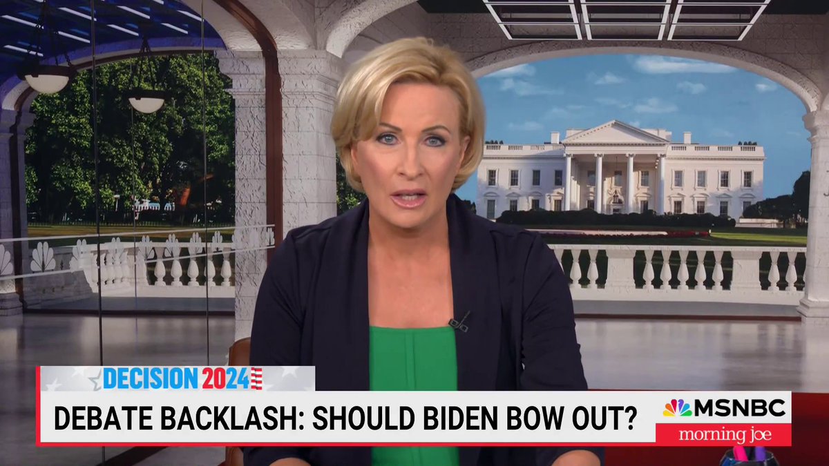 BREAKING: Host of Morning Joe, Mika Brzezinski, just demolished the rationale that President Biden should drop out. President Biden has work to do, but he is still the candidate to defeat Donald Trump. Retweet so all Americans see this.