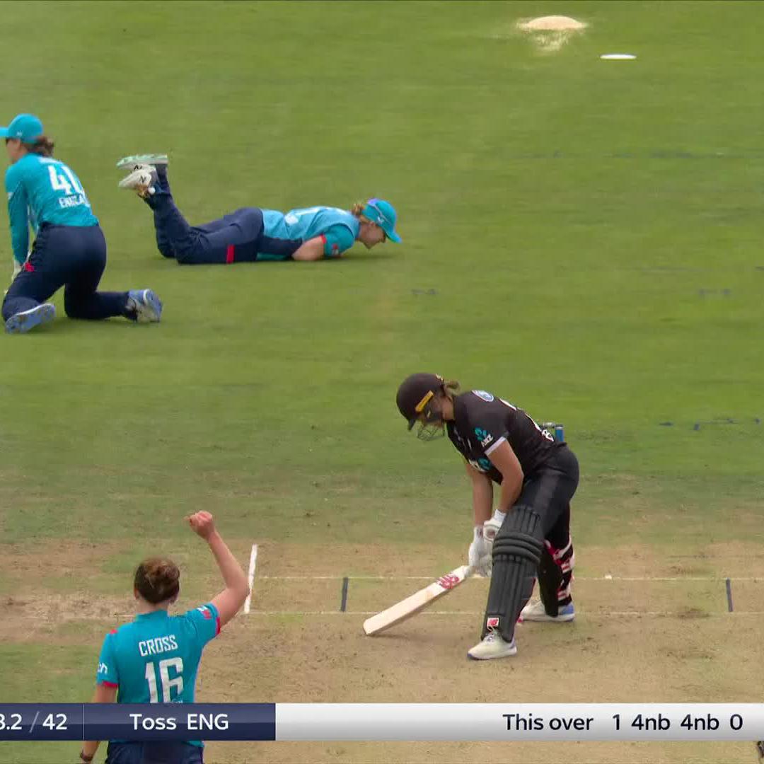 What a catch Amy Jones! 😳 She's too good. #EnglandCricket