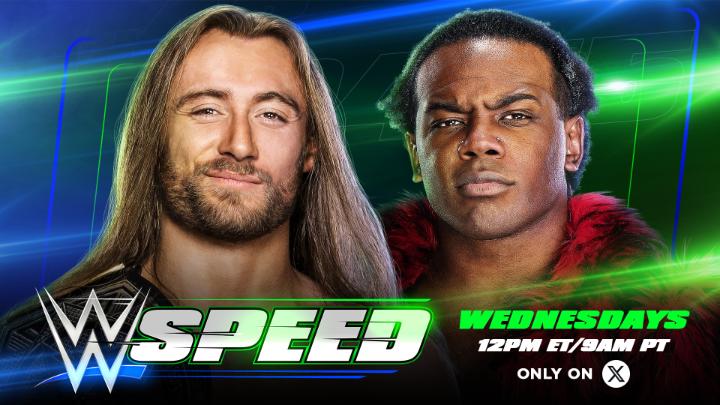TODAY on #WWESpeed! Only one spot remains. Who will be the first to challenge “EL IDOLO” ANDRADE better than MJF!!! THIS FRIDAY?! Will it be Nathan Frazer or Austin Creed? 🤔