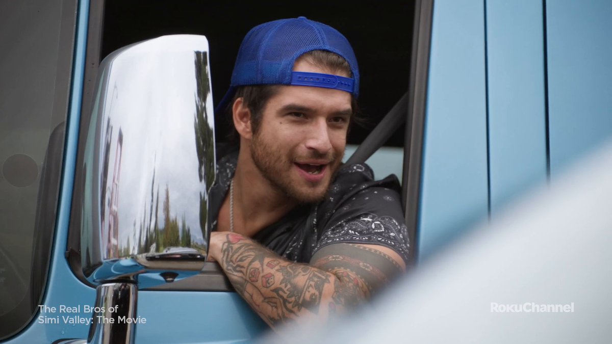 ...they're both sick trucks. 🤘 Here's an EXCLUSIVE look at tyler posey and Jimmy Tatro in The Real Bros of Simi Valley: The Movie, streaming on Roku Channel July 5.