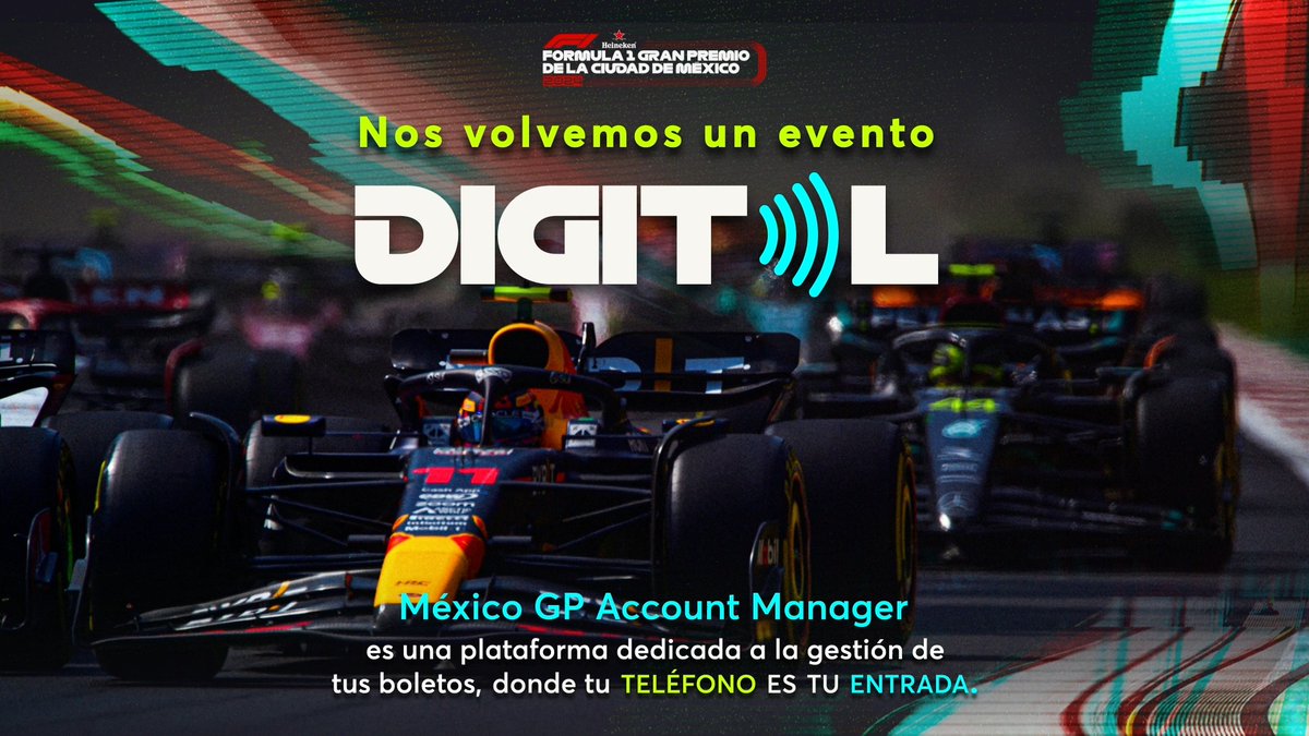 ¡Nos volvemos un evento digital! Conoce el México GP Account Manager, la plataforma donde podrás gestionar tus boletos del #MexicoGP 2024. 📱 Conoce cómo ingresar para descargar tus boletos aquí: