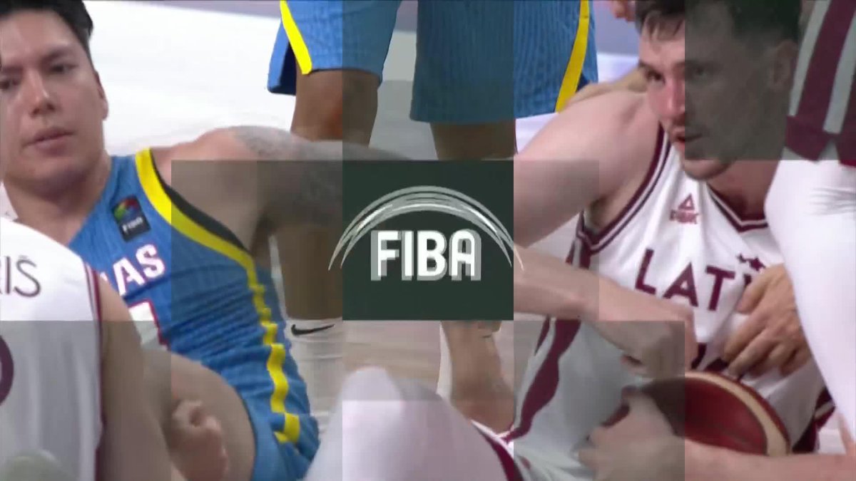 PALABAN SI ST. DWIGHT 🙏 Dwight Ramos scuffles to take possession of the ball for Gilas Pilipinas against Latvia in the second quarter of the FIBA Olympic Qualifying Tournament 2024! #FIBAOQT #GilasPilipinas #PUSO