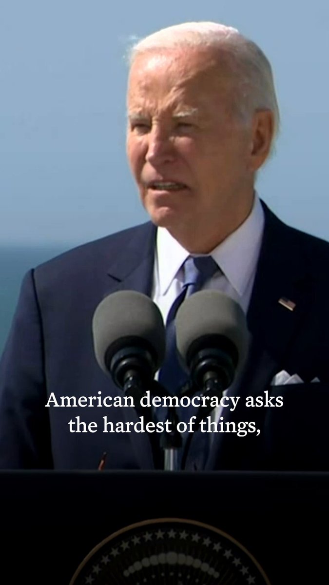 American democracy asks the hardest of things: To believe that we’re a part of something bigger than ourselves. So democracy begins with each of us.