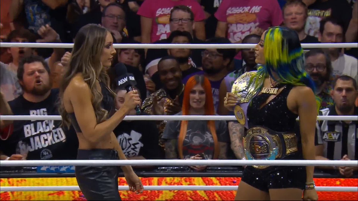 Dr. Britt Baker, D.M.D. lays out a challenge to Mercedes Moné for #AllIn! Watch #AEWDynamite Beach Break, presented by #SharkWeek, LIVE on TBS! Último Moné | Dr. Britt Baker, D.M.D.