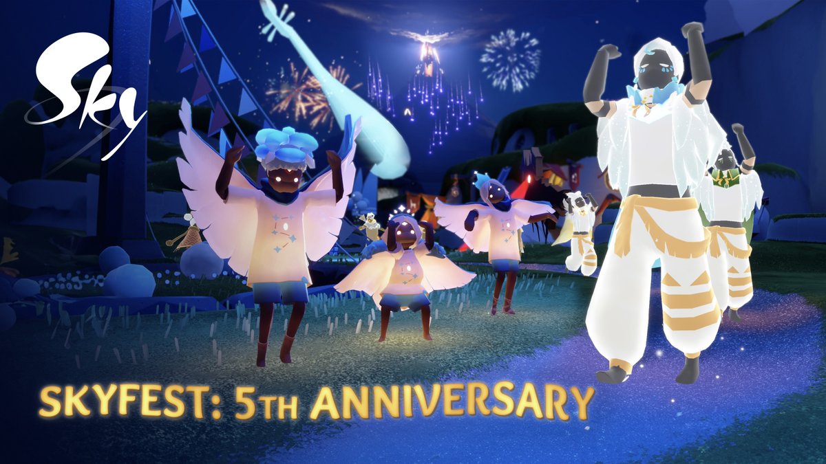 招待状!💌 おめかしして、Skyの5歳のお誕生日を一緒にお祝いしましょう!これまでにないたくさんのワクワクが皆さんをお待ちしています🎈 詳細はブログをご確認くださいね👉 #thatskygame
