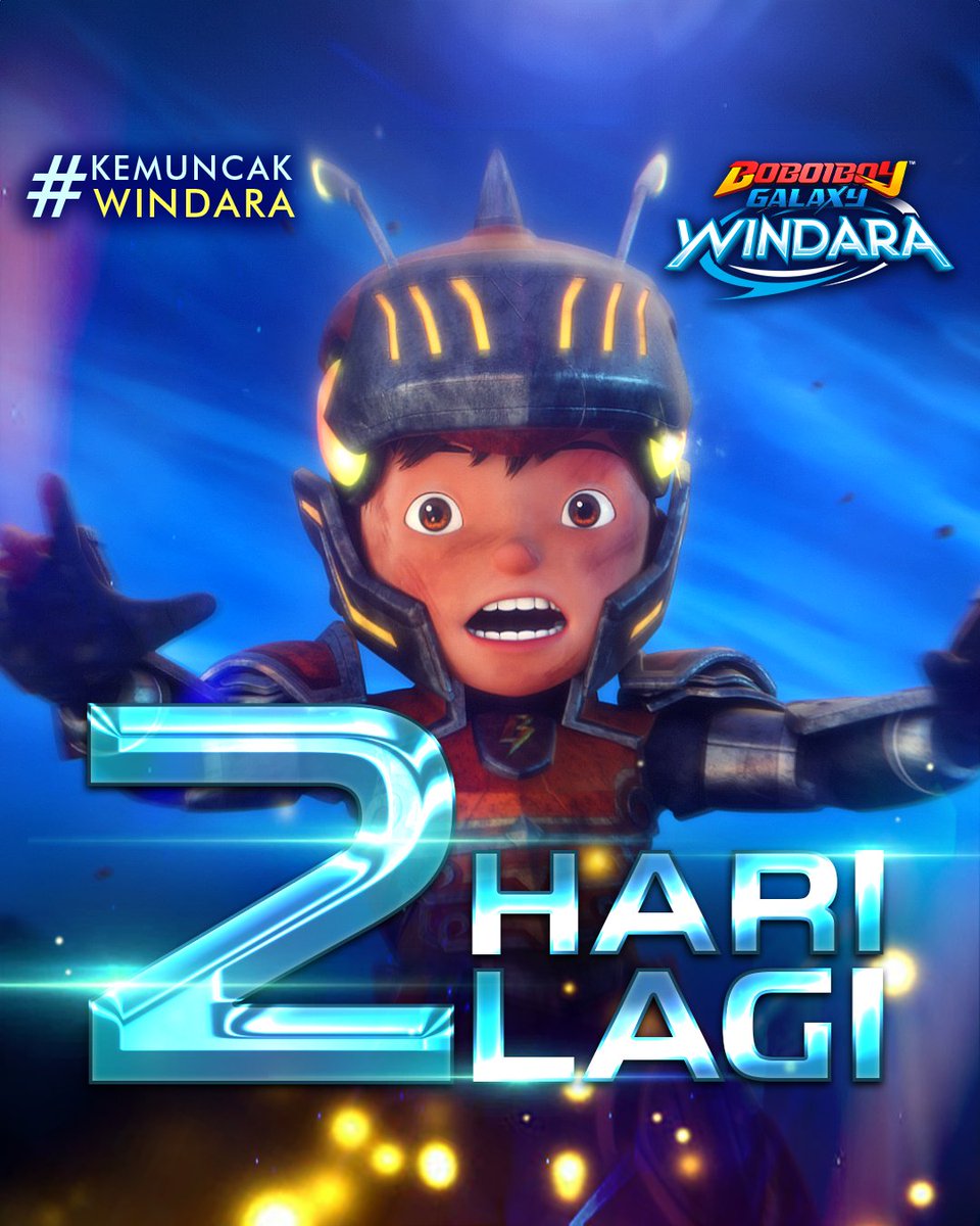🌪️ #KemuncakWindara 🦋 FINALE Episod 6, 2 hari lagi! ⚡ Tonton #BoBoiBoy Galaxy #WINDARA SABTU ini, 10 pagi di #MONSTA Network!
