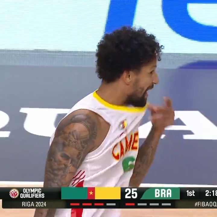 Jeremiah Hill is UNCONSCIOUS: 17 PTS & 4 AST in the first half ๐คฏ #FIBAOQT x FECABASKET๐๐จ๐ฒ ๐บ ๐ป