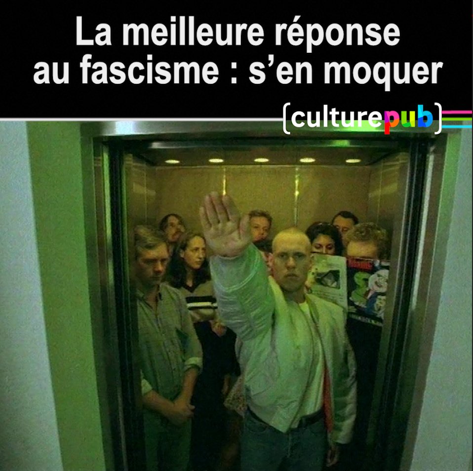 Ce film le prouve : dans les années 90, on pouvait vraiment rire de tout... 😅 (bon après, il existe une autre bonne réponse, c'est de voter contre) #CultureCauses