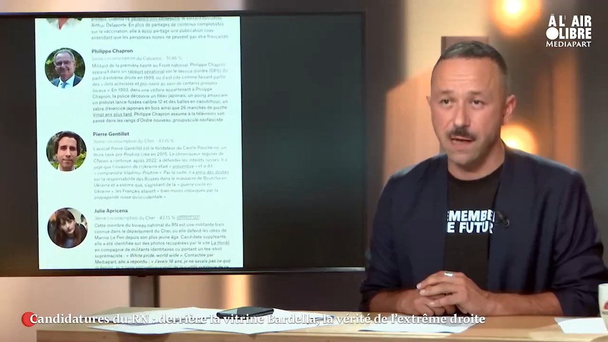 Il y a la vitrine Bardella. Et la réalité du RN. La preuve par ses candidates et candidats. Notre émission en accès libre ➡️
