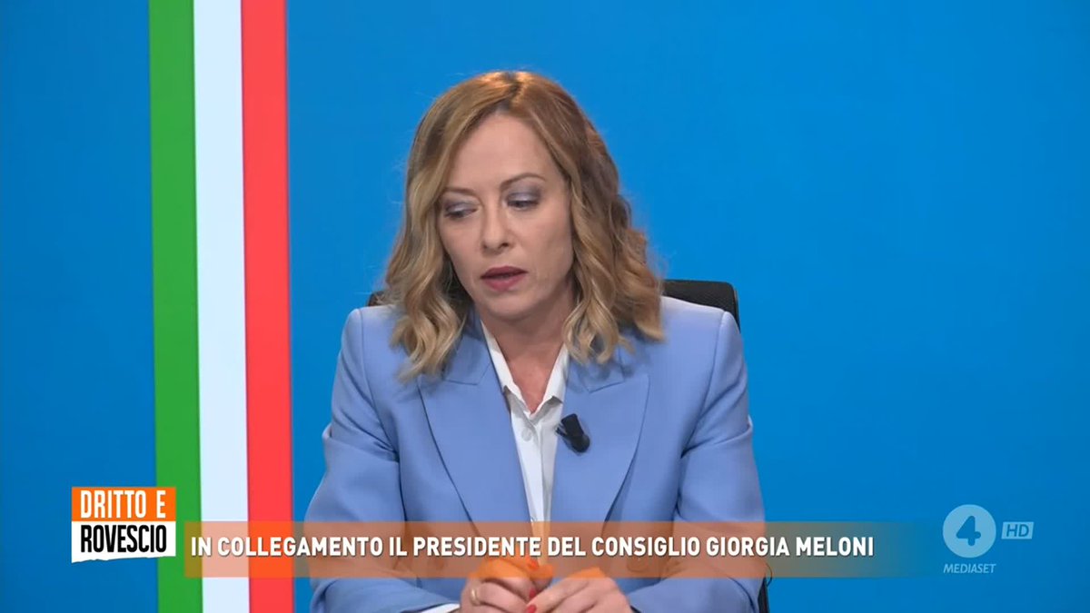 "Chi pensa che in Fratelli d'Italia possa esserci spazio per razzisti e antisemiti non ha capito niente" Giorgia Meloni a #Drittoerovescio