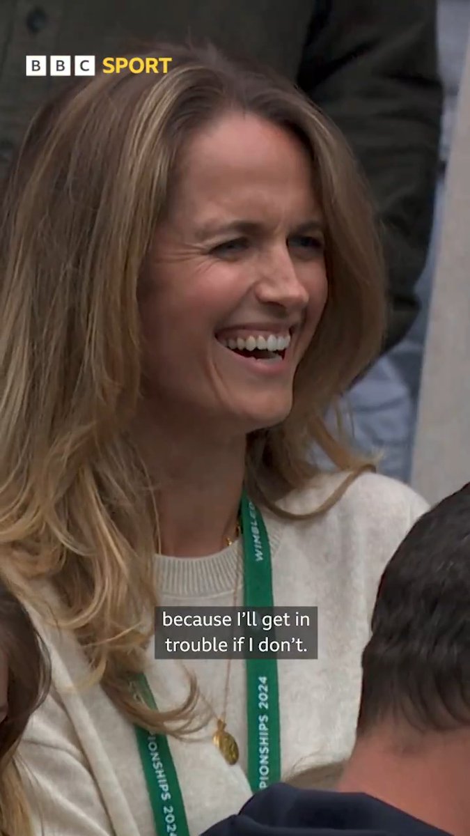 "I better say something about my wife, otherwise I'll get in trouble." 😅 #BBCTennis #Wimbledon