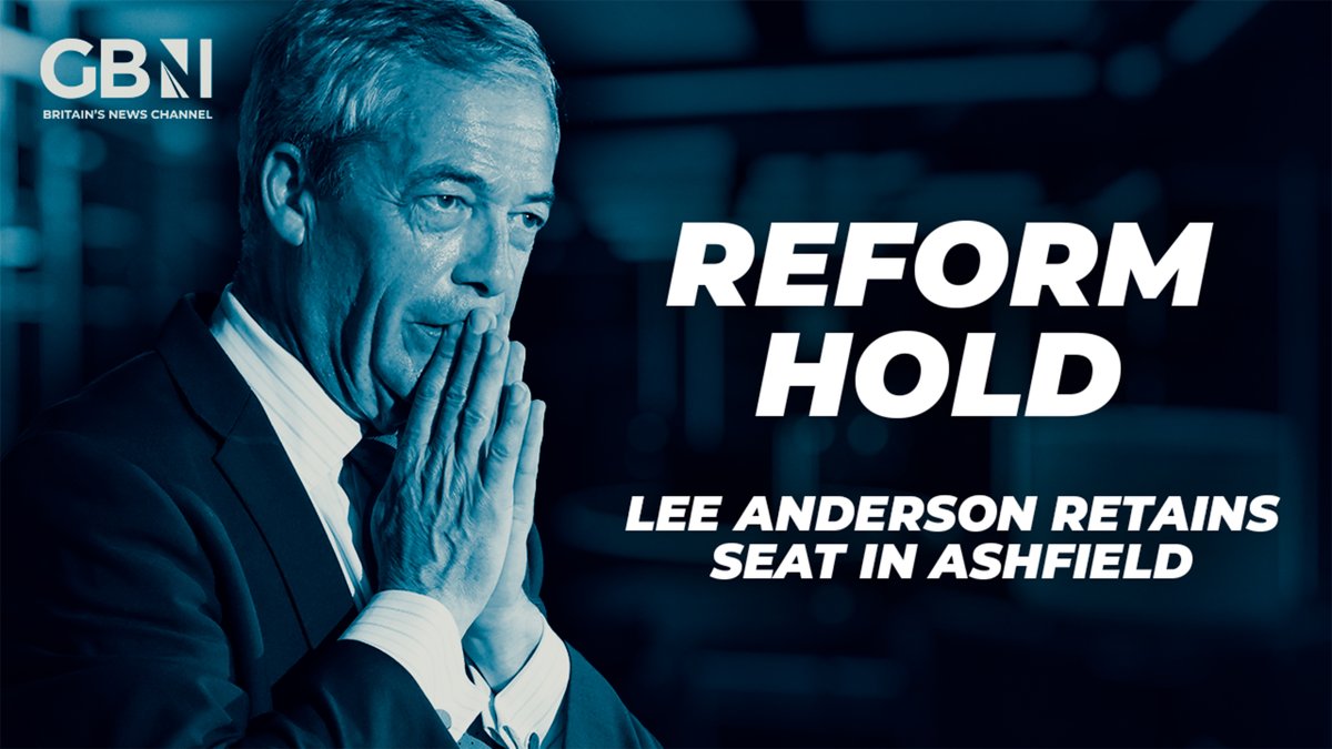 Lee Anderson wins Ashfield after switching from Conservative to REFORM 👏🏼👏🏼👏🏼 Well done mate Lee Anderson MP