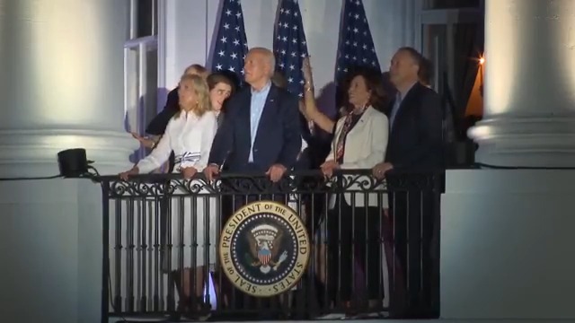 An intoxicated Ashley Biden is seen grinding on her brother Hunter on the White House balcony behind Joe. What the hell is going on?