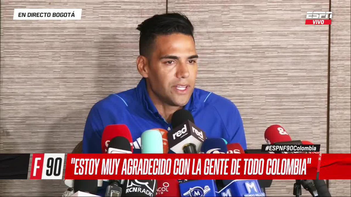 #ESPNF90Colombia | El clásico nocturno del fútbol ¡SE EMOCIONÓ FALCAO! Radamel Falcao García se quebró al recordar el recibimiento de la gente y el cariño del pueblo colombiano. Queremos leer tu opinión con #ESPNF90Colombia
