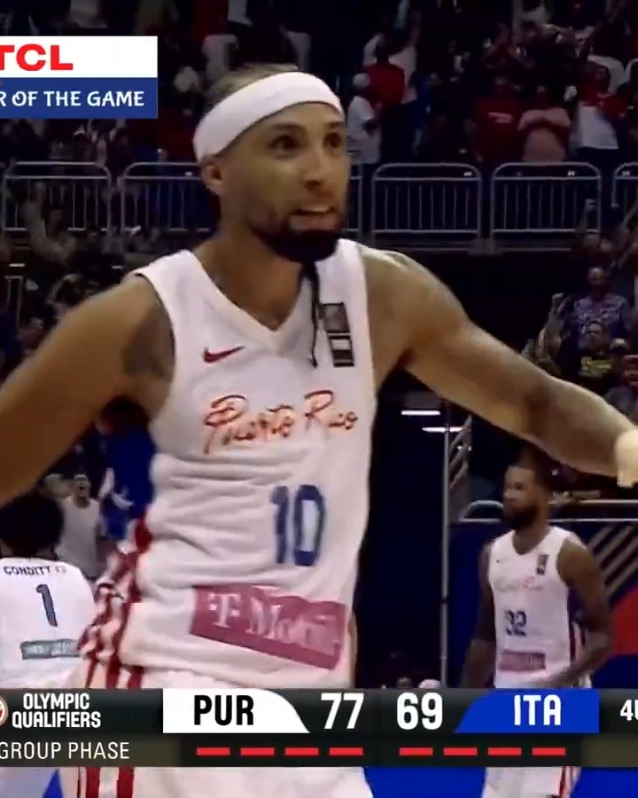 Grand Theft Alvarado scored 14 in the 4th and finished with 27 PTS (10/15 FG), 7 3PT, 3 STL as Puerto Rico beat Italy for the first time since 1963! (Via FIBA Basketball)