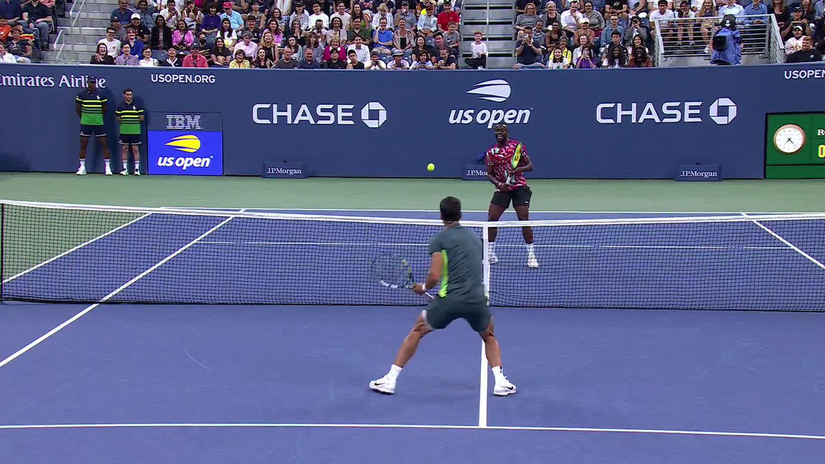 Last time Alcaraz and Tiafoe met on a tennis court, they produced what can only be described as WII TENNIS 😂😭