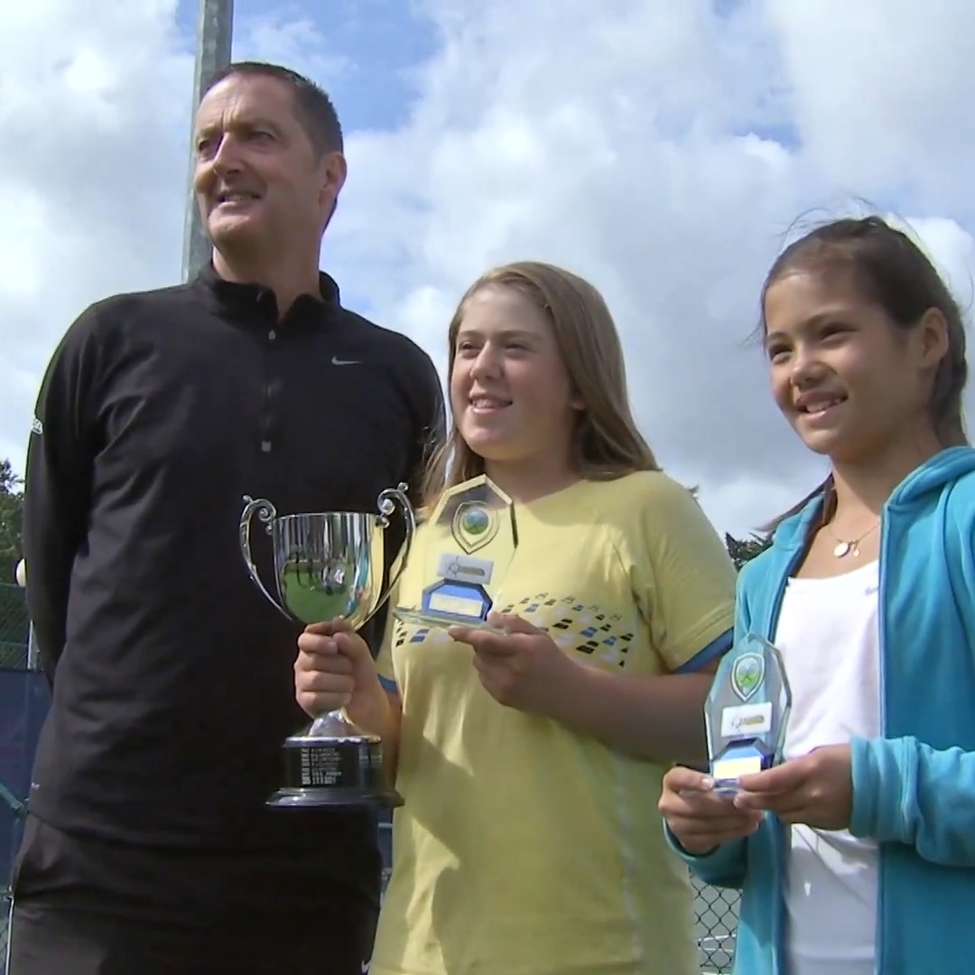 When Emma Raducanu & Sonay Kartal met in the Junior National final as under 12s ⏪ Today, they both compete in 3rd round matches at Wimbledon! 🤩 🎥 Sky Sports Tennis