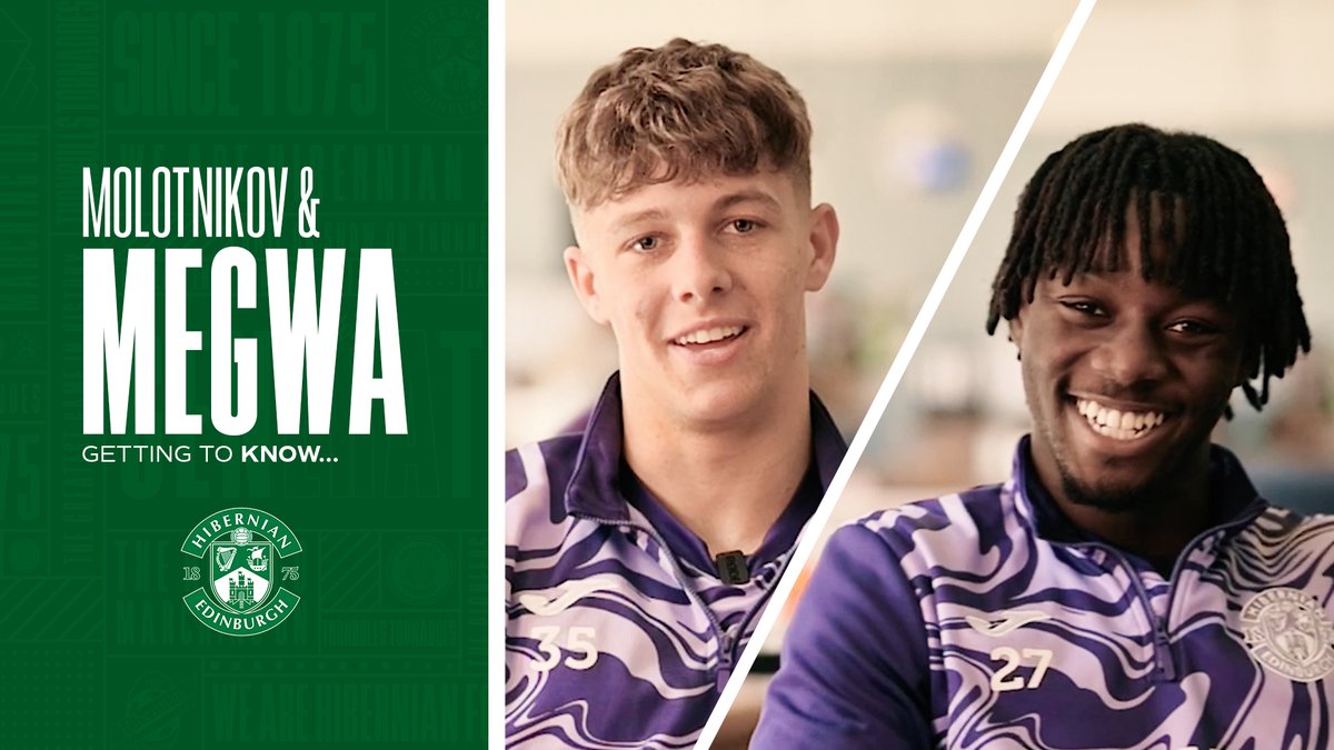 Rudi Molotnikov โ Kanayo Megwa ๐๐ค ๐๐ฒ๐๐๐ถ๐ป๐ด ๐๐ผ ๐ธ๐ป๐ผ๐... two of Hibernian's promising young players out in ๐ณ๐ฑ