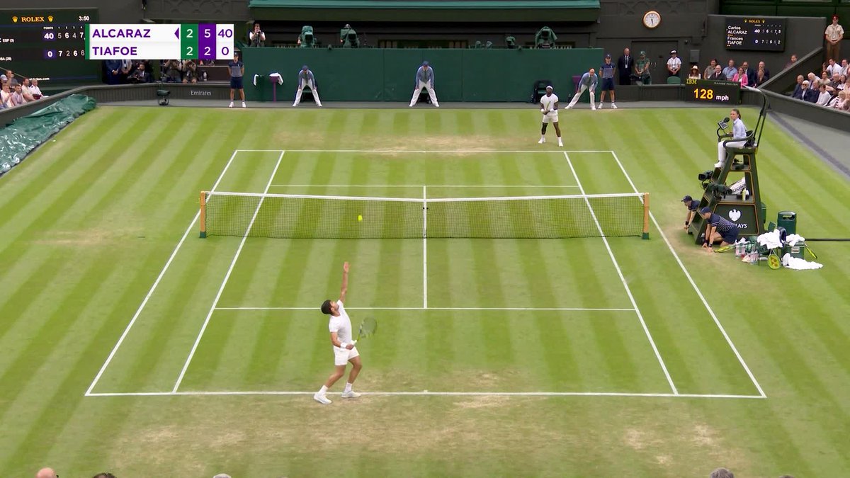 Victory sealed with a touch of Carlos class 🤌 #Wimbledon