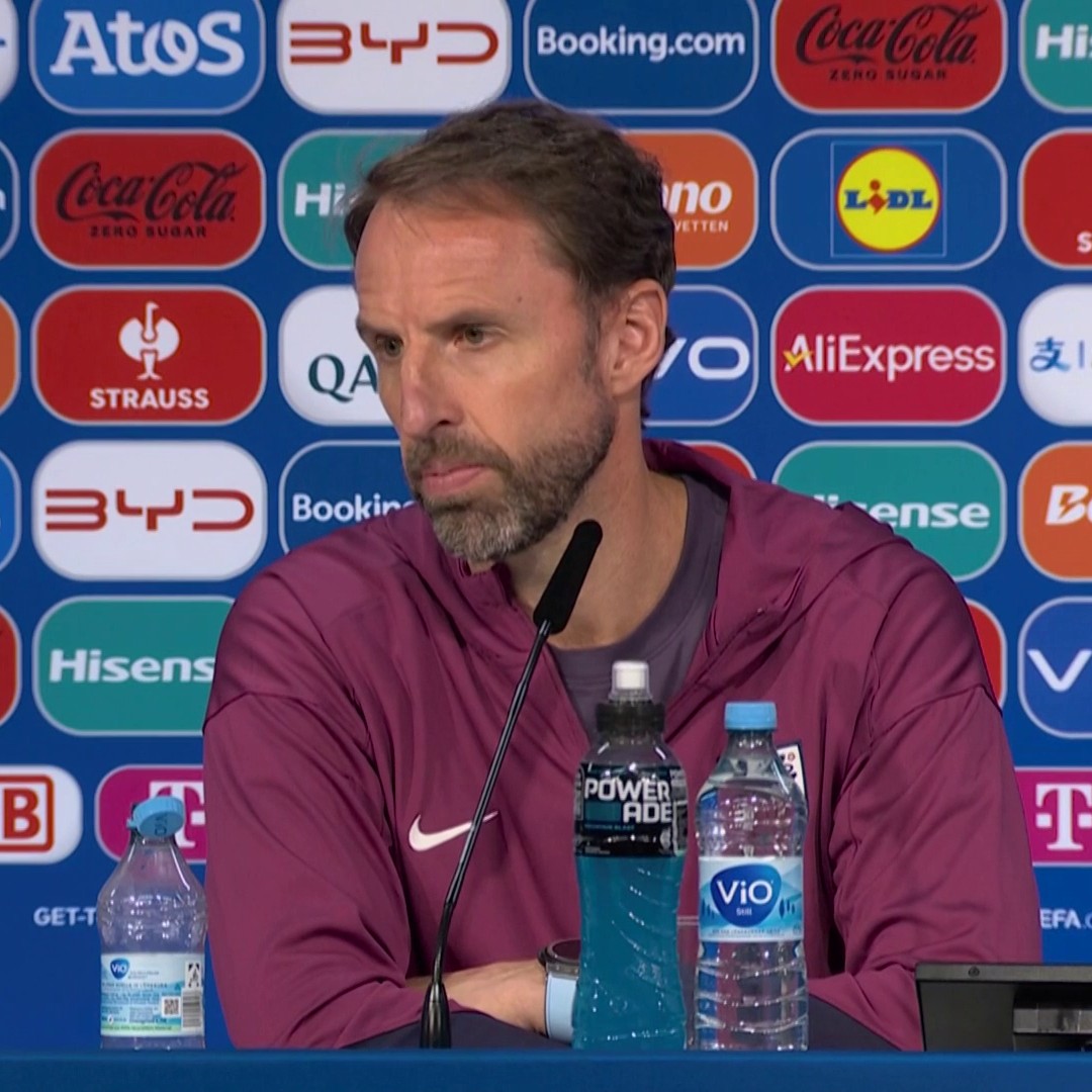"Luke is available to start" 💬 Gareth Southgate says defender Luke Shaw is fit to start England's Euro 2024 quarter-final against Switzerland 🏴