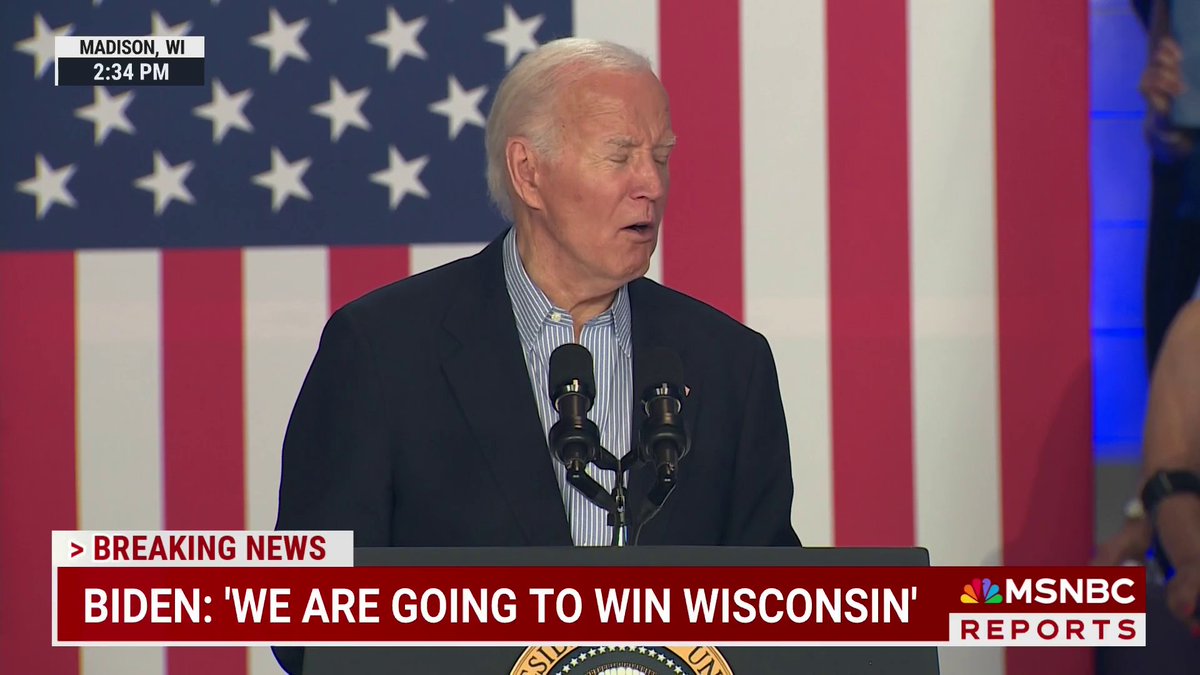 "I am running and going to win again." President Joe Biden addressed the pressure to end his campaign during a rally in Wisconsin.