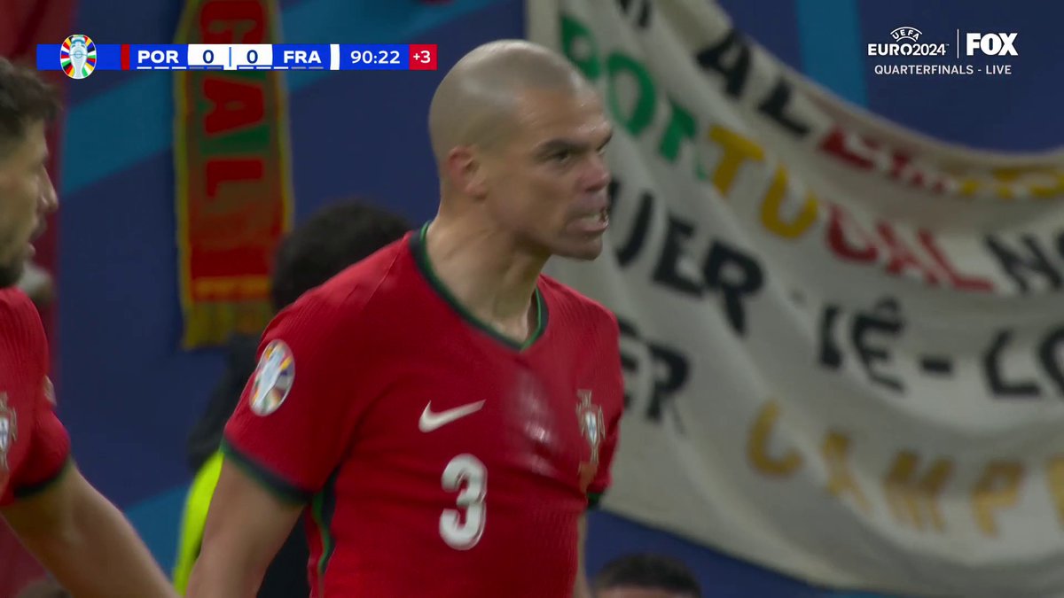 41-year-old Pepe was HYPED after tracking down Marcus Thuram on this play 💪😤